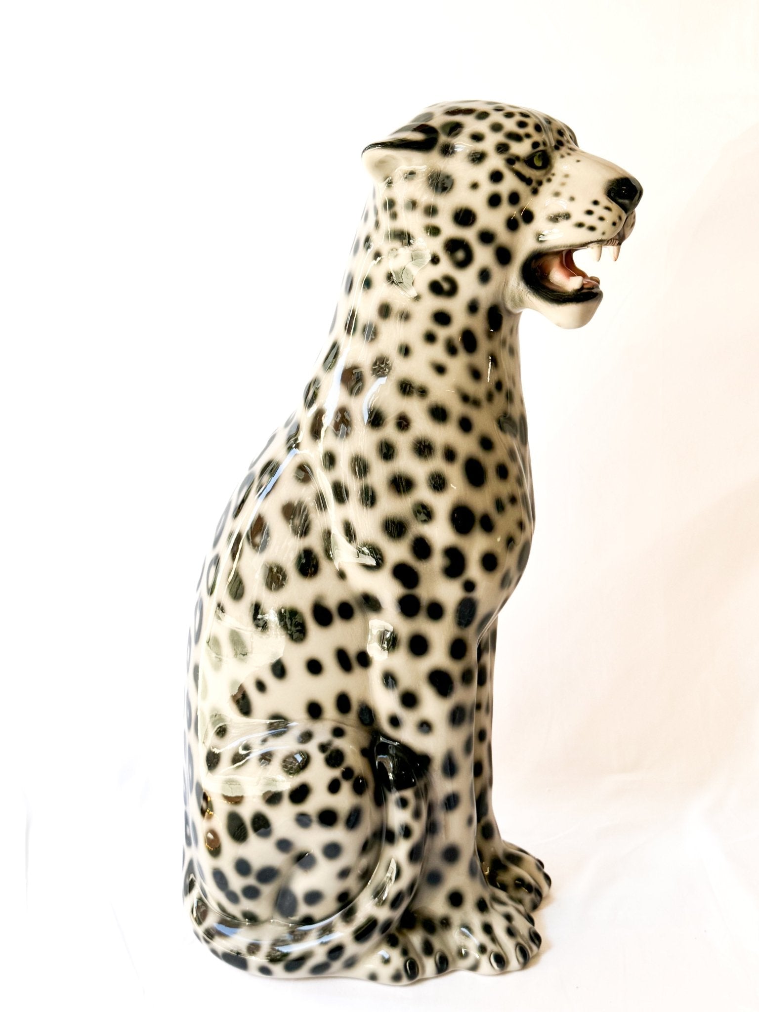 Gran Leopardo de las nieves (100cm) - moruecoceramicas