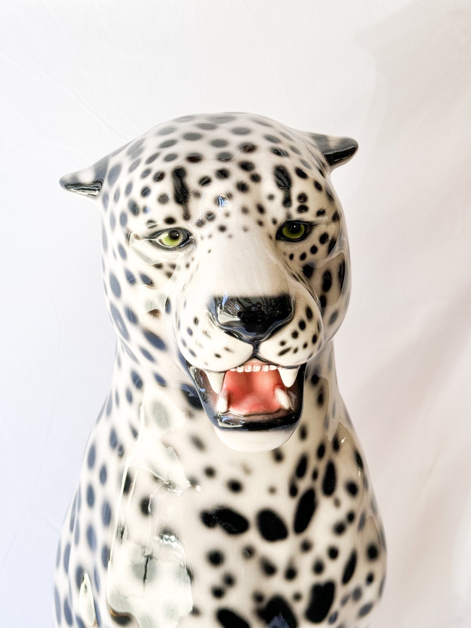 Gran Leopardo de las nieves (100cm) - moruecoceramicas