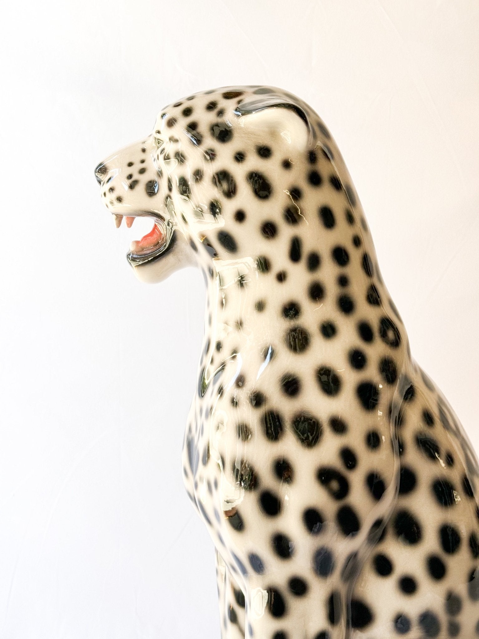 Gran Leopardo de las nieves (100cm) - moruecoceramicas