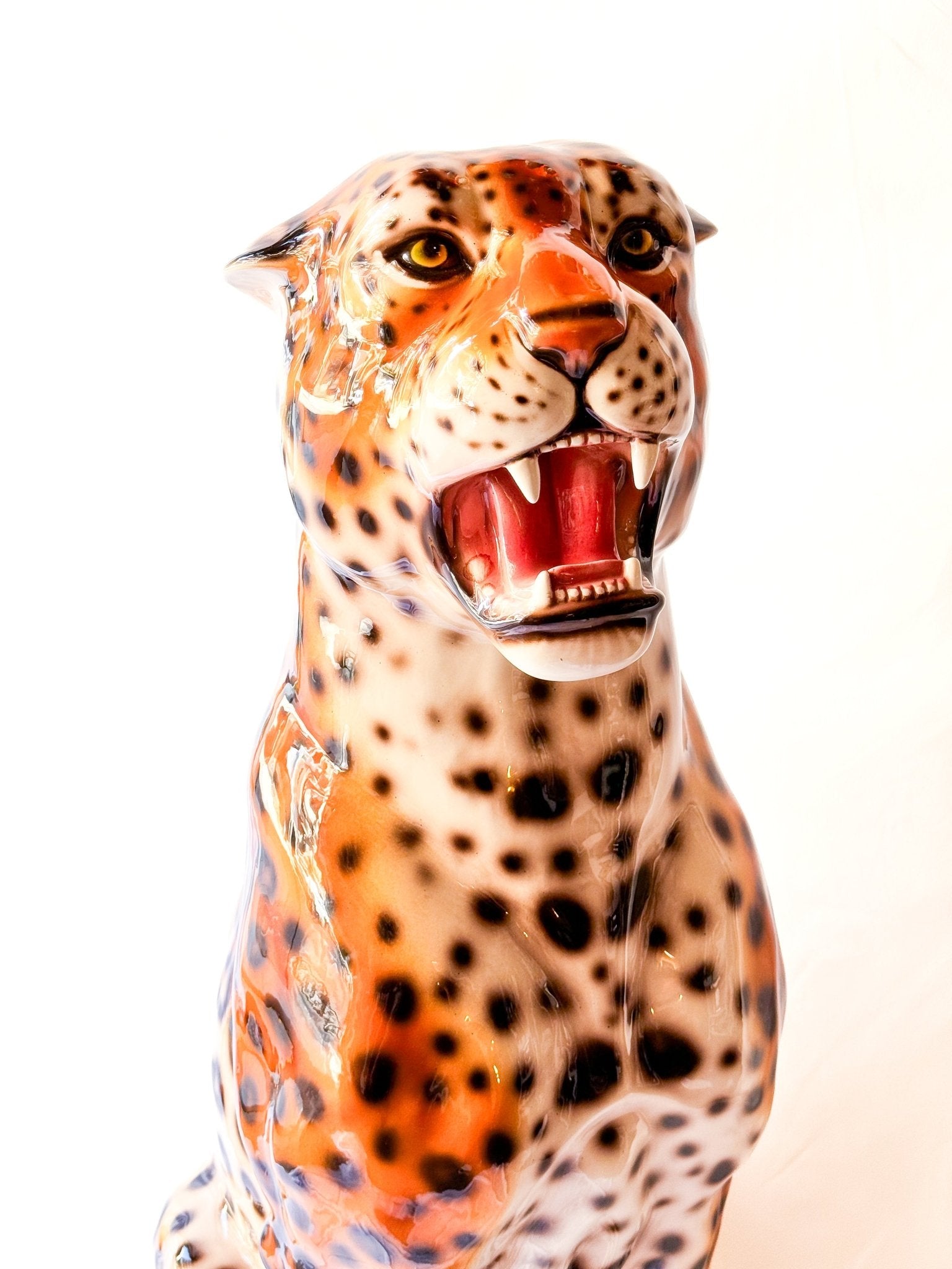 Gran Leopardo de Porcelana (100cm) - moruecoceramicas