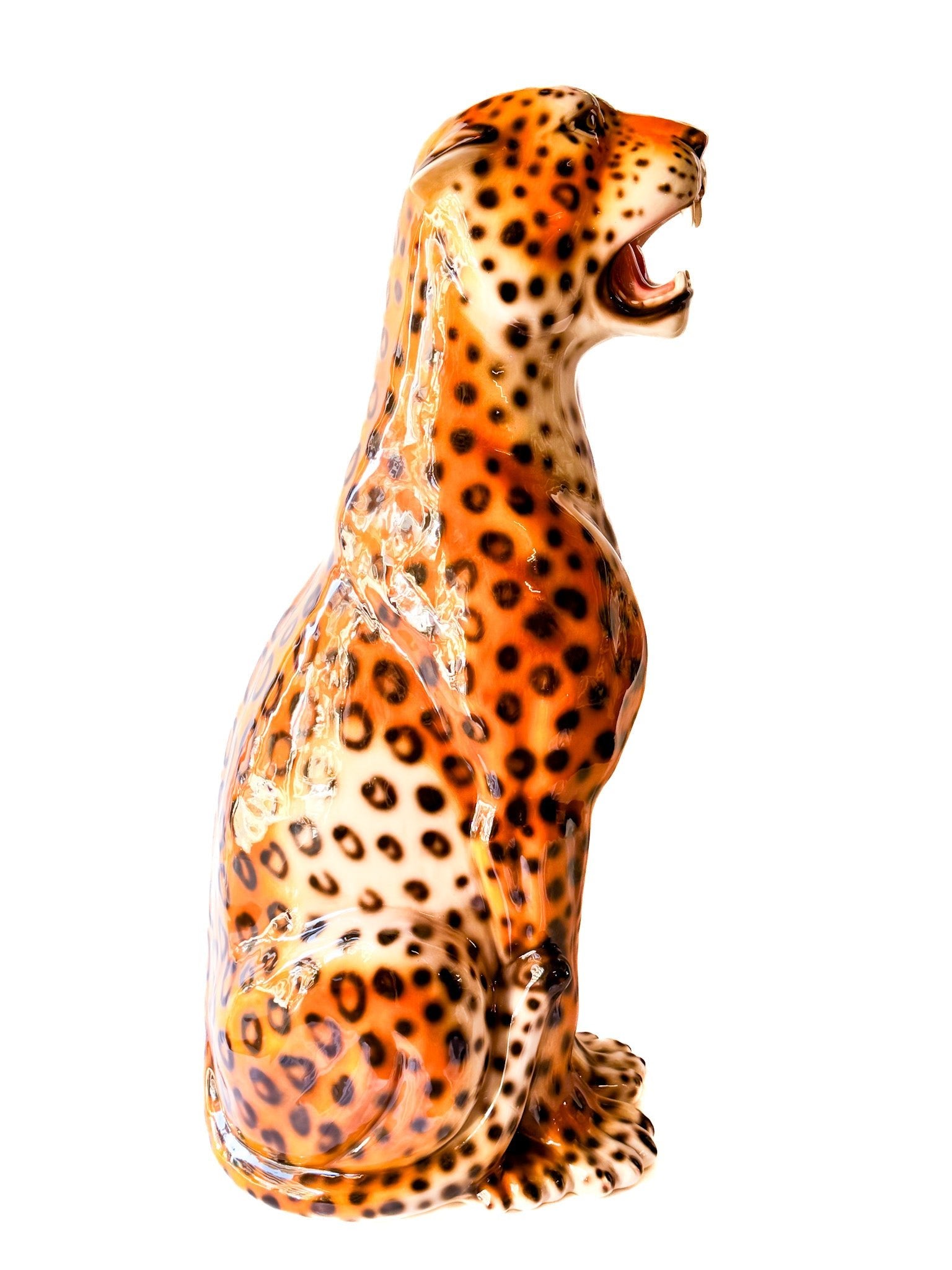 Gran Leopardo de Porcelana (100cm) - moruecoceramicas