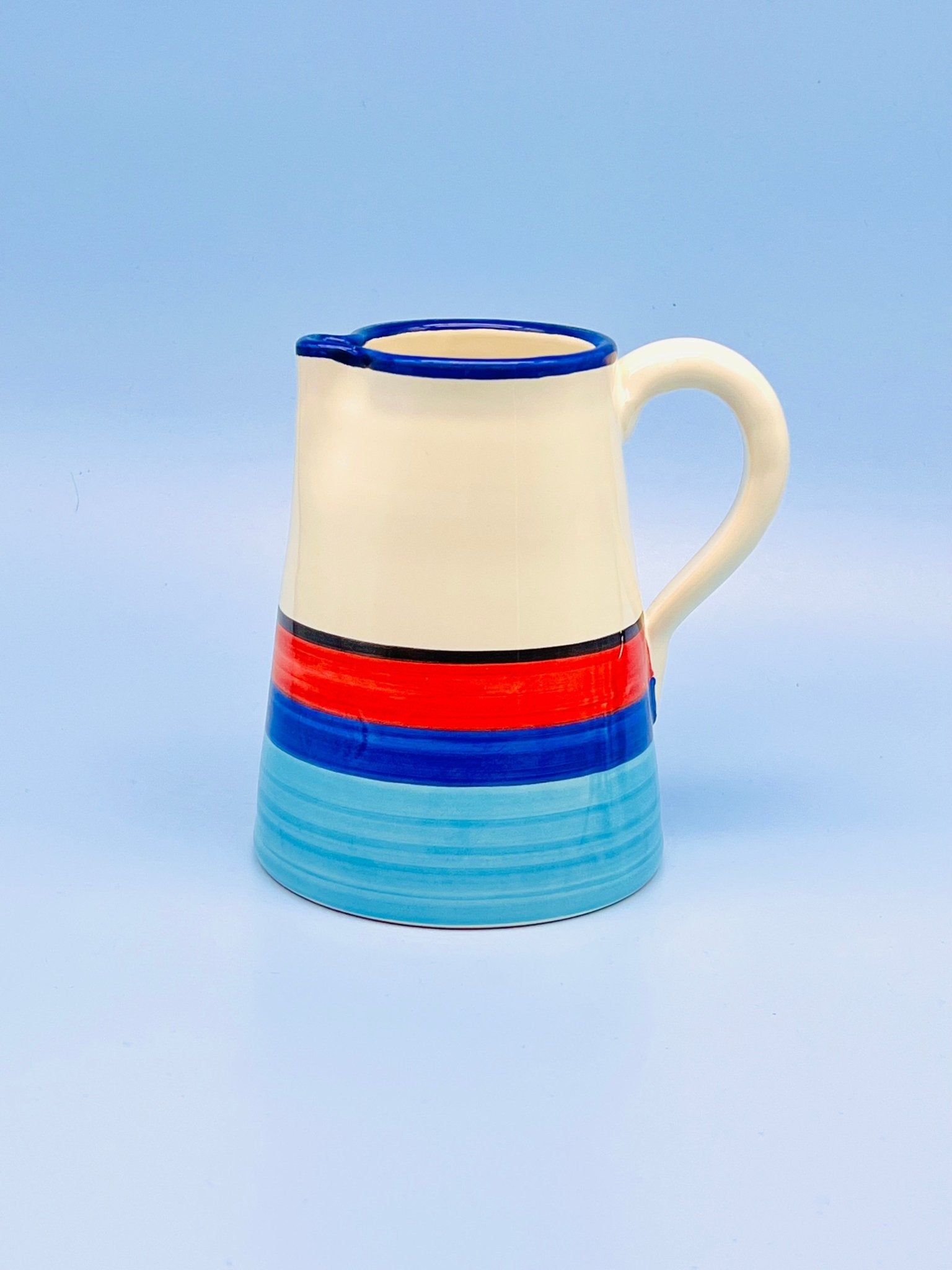 Jarra Glaser Red-Blue 1L - moruecoceramicas