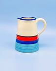 Jarra Glaser Red-Blue 1L - moruecoceramicas