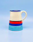 Jarra Glaser Red-Blue 1L - moruecoceramicas