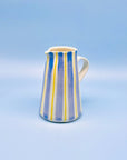 Jarra Morueco Blue-Yellow Stripes 1,25L - moruecoceramicas