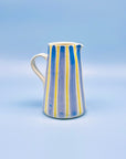 Jarra Morueco Blue-Yellow Stripes 1,25L - moruecoceramicas