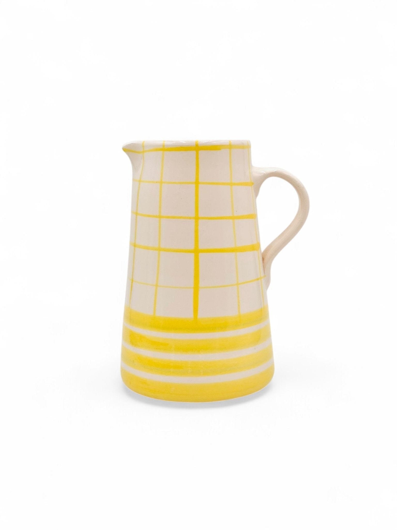 Jarra Morueco The Grid Amarilla 1L - moruecoceramicas