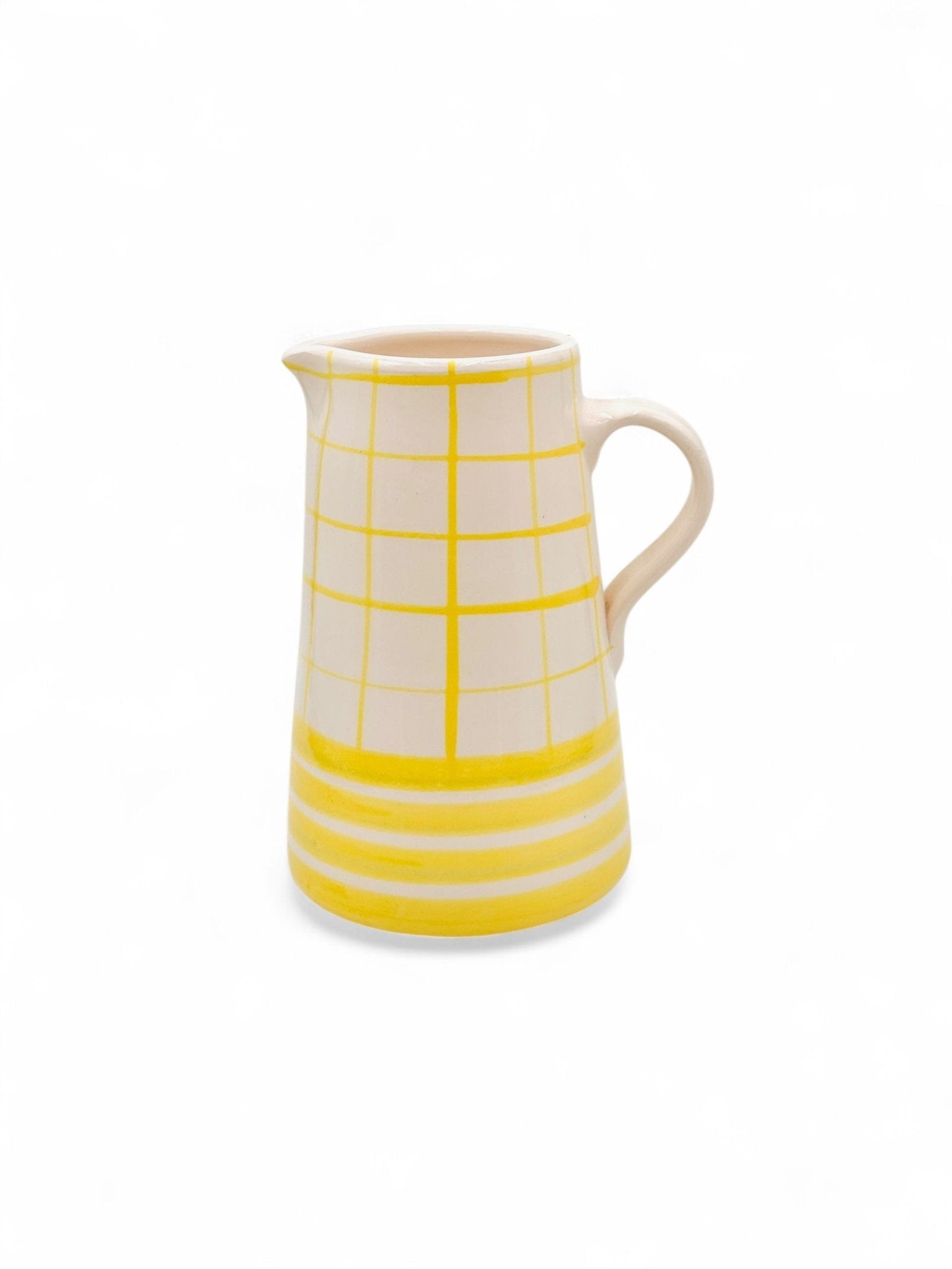 Jarra Morueco The Grid Amarilla 1L - moruecoceramicas