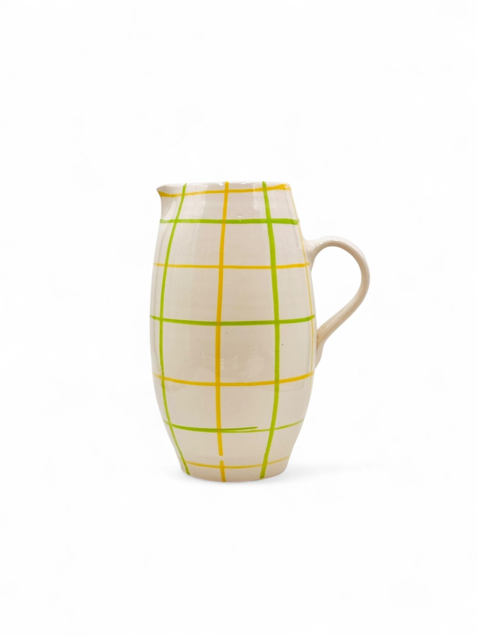 Jarra Morueco The Grid amarillo - Verde 1,25L - moruecoceramicas