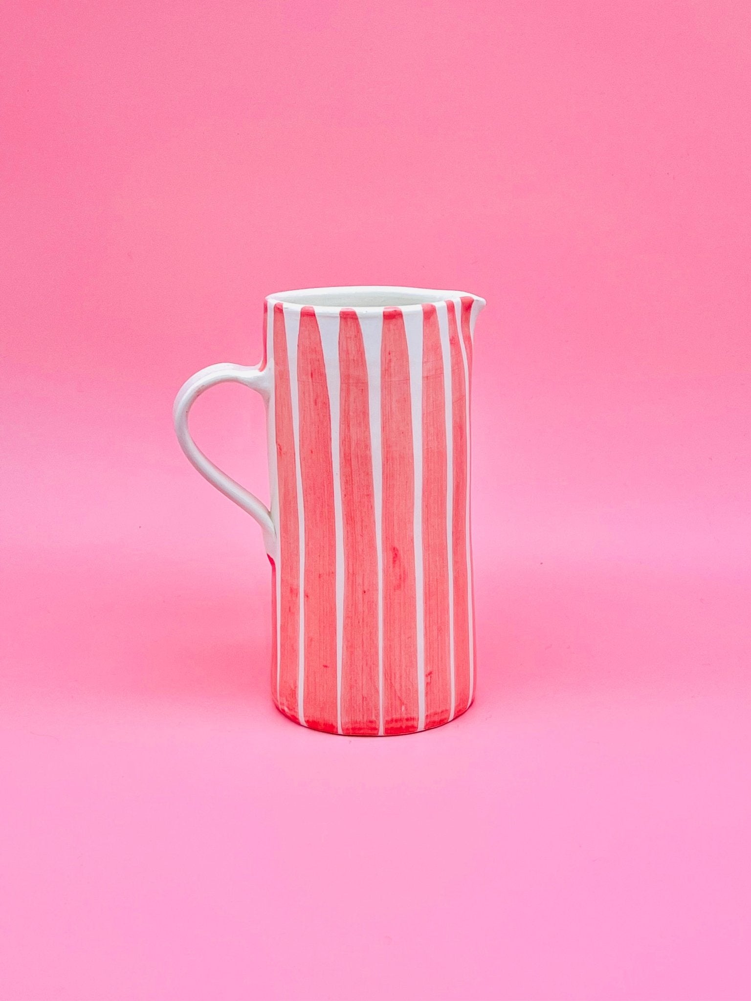 Jarra Pink Stripes - Morueco 1,75L - moruecoceramicas