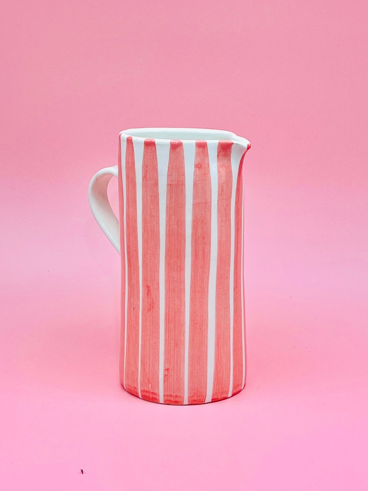 Jarra Pink Stripes - Morueco 1,75L - moruecoceramicas