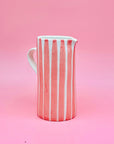 Jarra Pink Stripes - Morueco 1,75L - moruecoceramicas