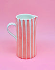 Jarra Pink Stripes - Morueco 1,75L - moruecoceramicas