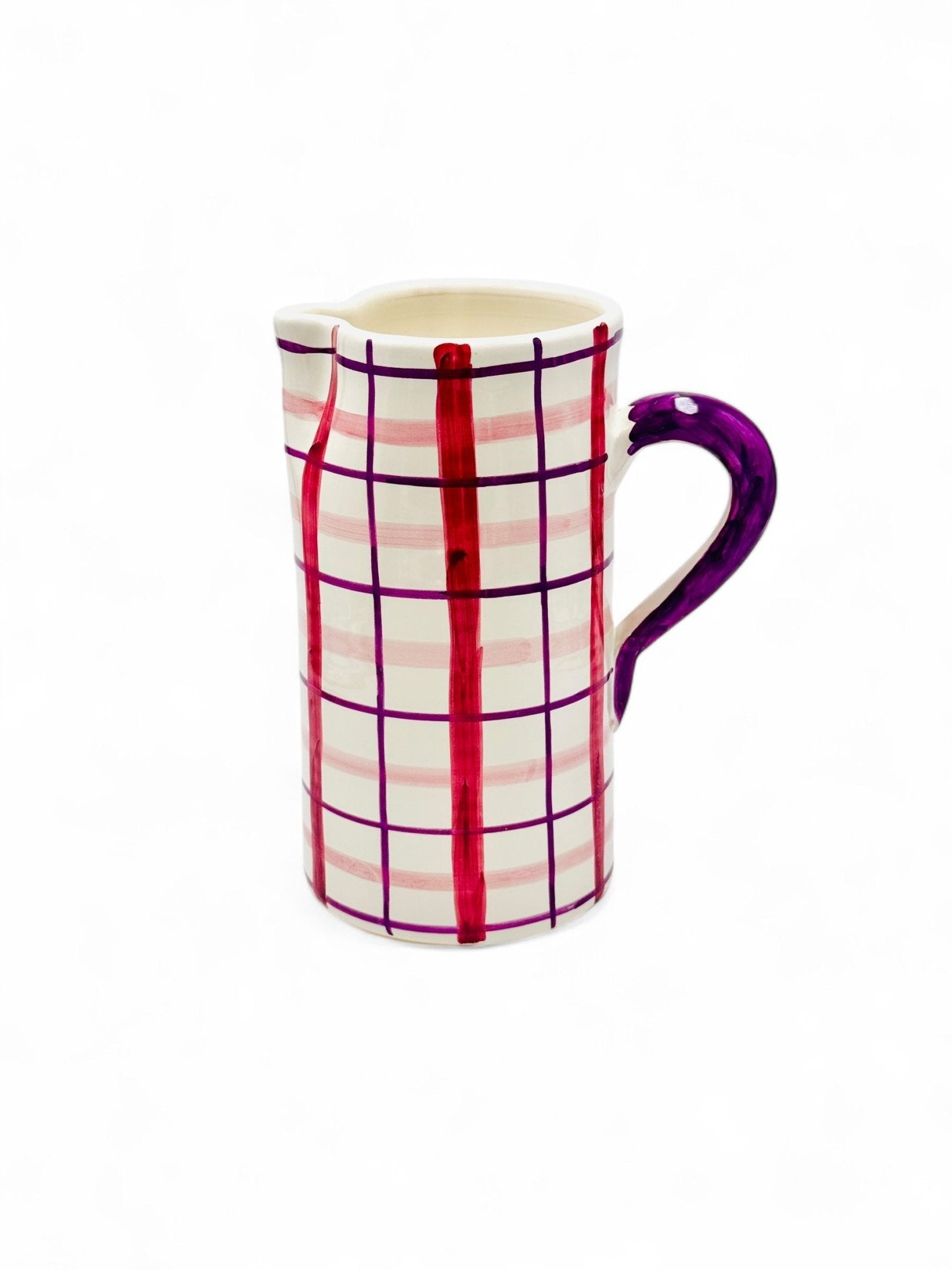 Jarra Tartán Morado MORUECO The Brand - moruecoceramicas