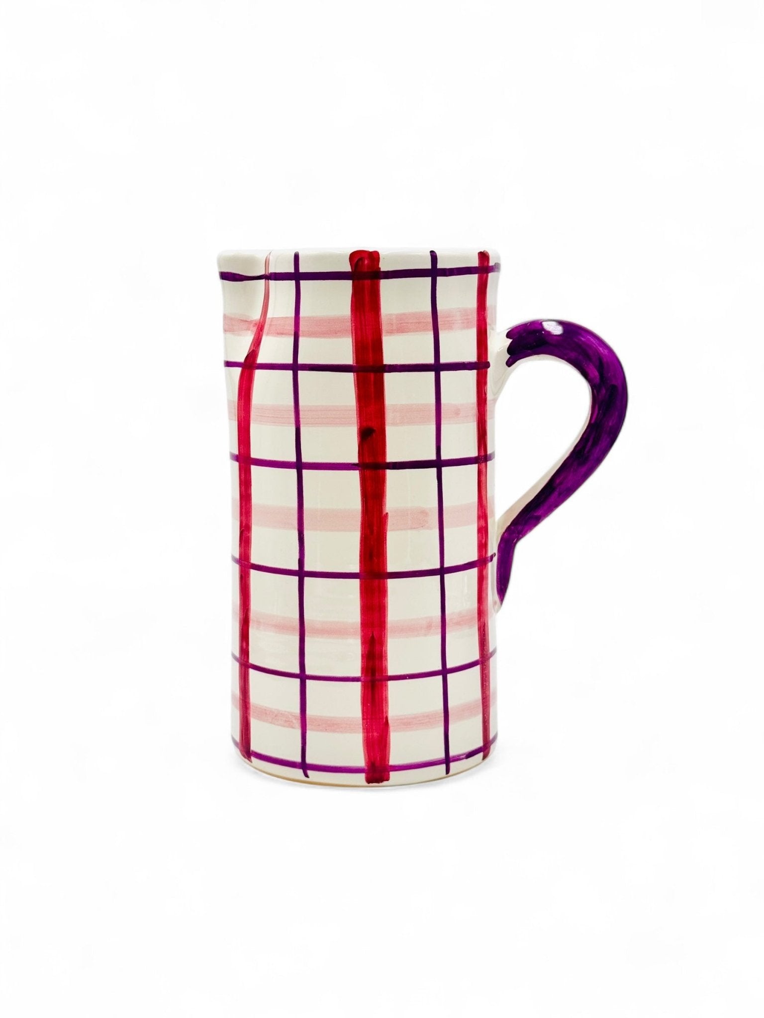 Jarra Tartán Morado MORUECO The Brand - moruecoceramicas