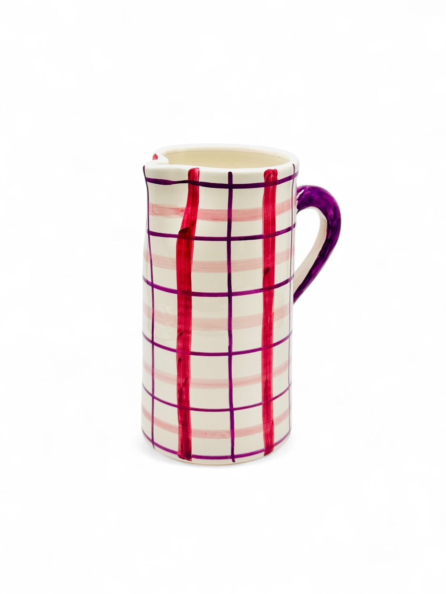 Jarra Tartán Morado MORUECO The Brand - moruecoceramicas