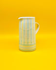 Jarra Yellow-Aqua Stripes Morueco 1,75L - moruecoceramicas