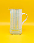 Jarra Yellow-Aqua Stripes Morueco 1,75L - moruecoceramicas