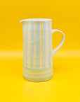 Jarra Yellow-Aqua Stripes Morueco 1,75L - moruecoceramicas