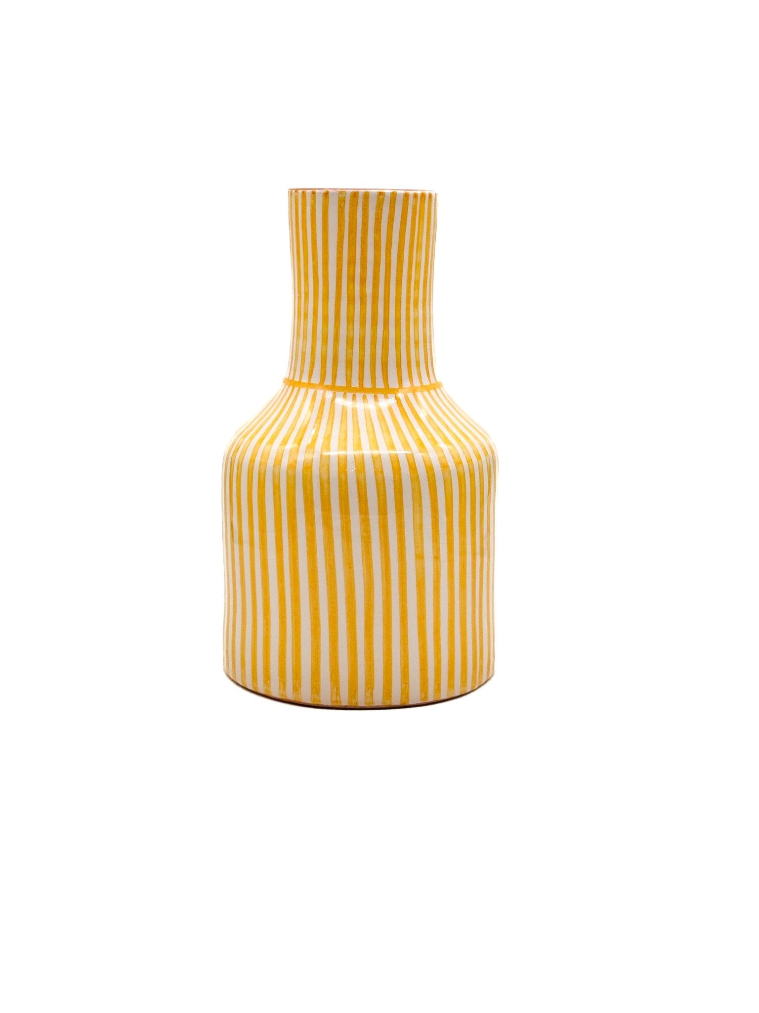 Jarrón Botella Amarillo - moruecoceramicas