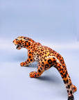 Leopardo ataque 43cm - moruecoceramicas