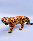 Leopardo ataque 43cm - moruecoceramicas