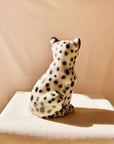 Leopardo Blanco 25cm - moruecoceramicas