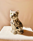 Leopardo Blanco 25cm - moruecoceramicas