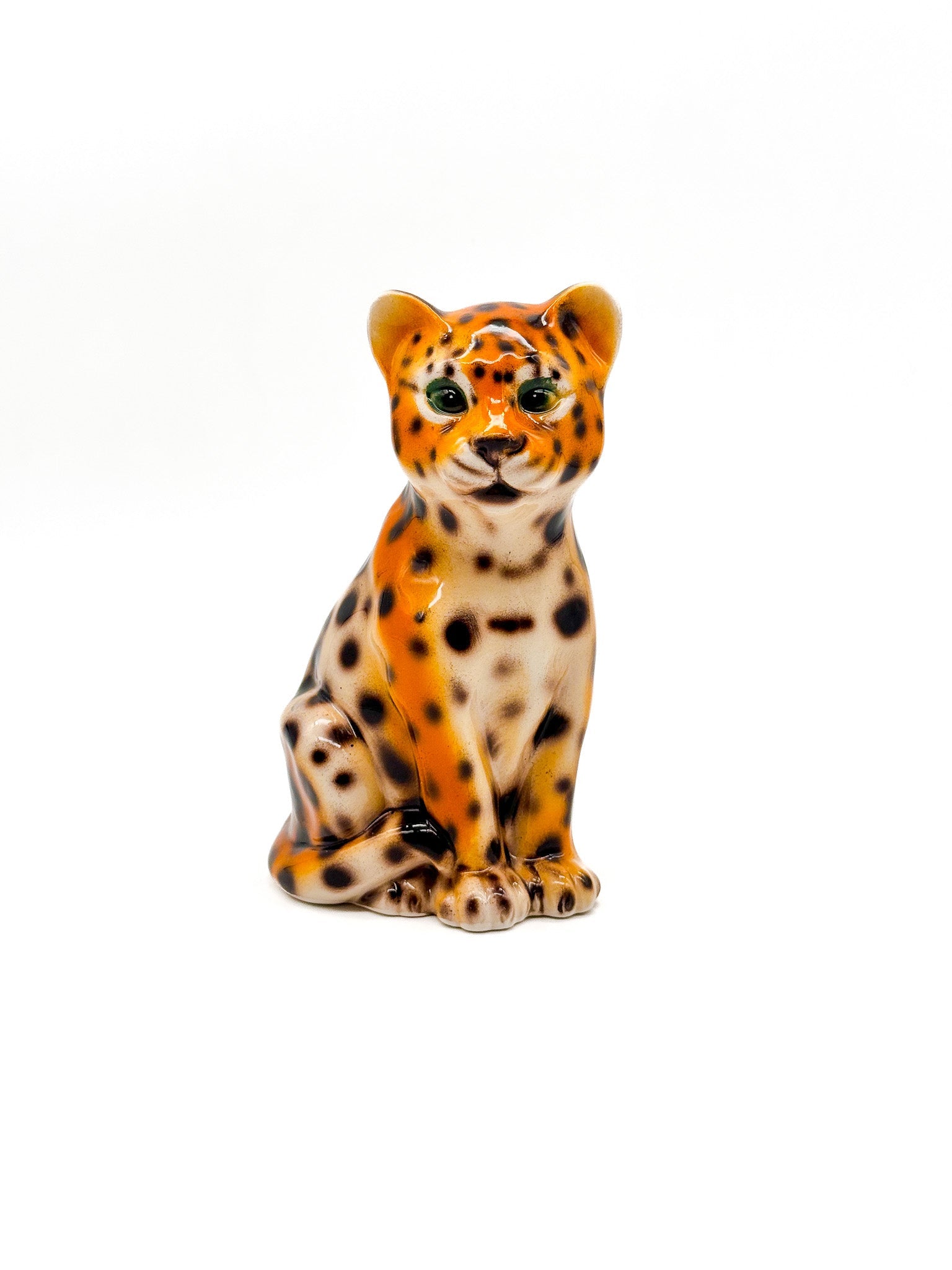 Leopardo de cerámica 16cm - moruecoceramicas