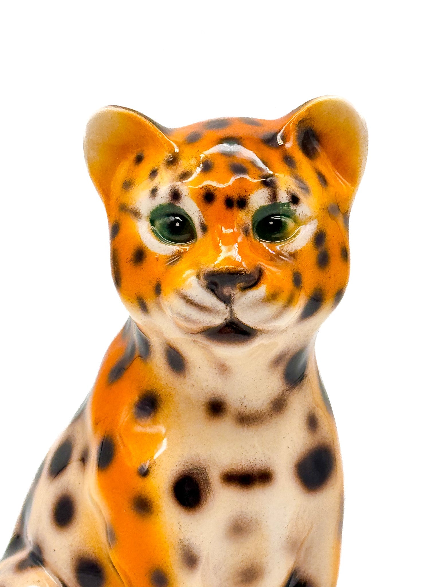 Leopardo de cerámica 16cm - moruecoceramicas