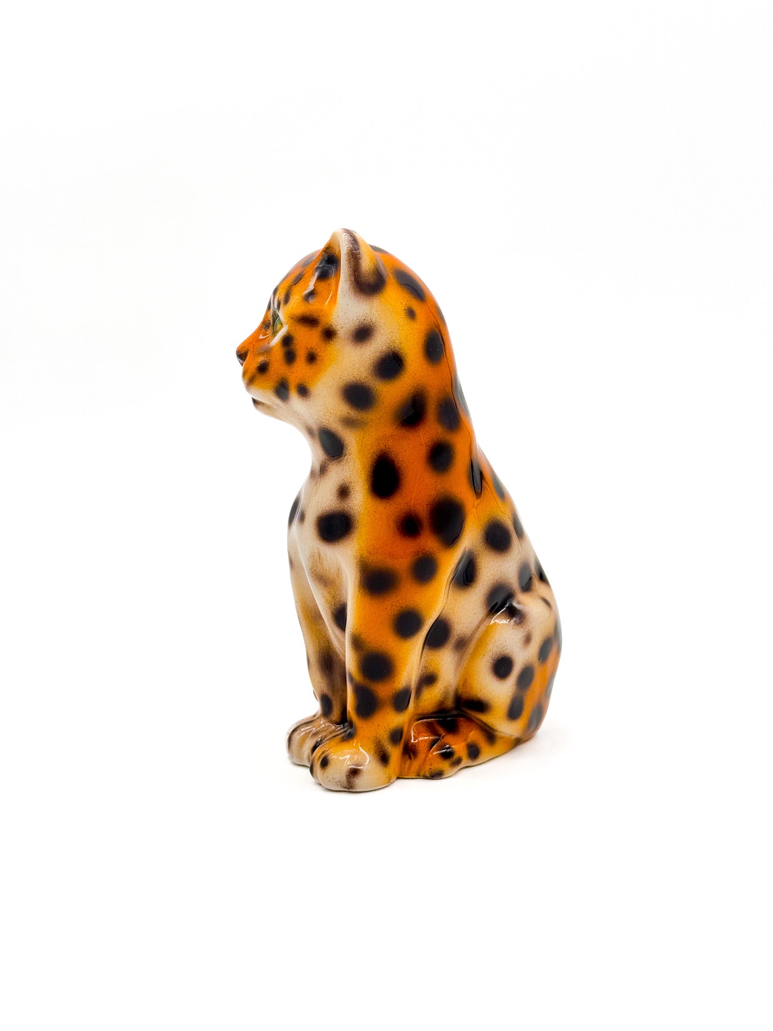 Leopardo de cerámica 16cm - moruecoceramicas