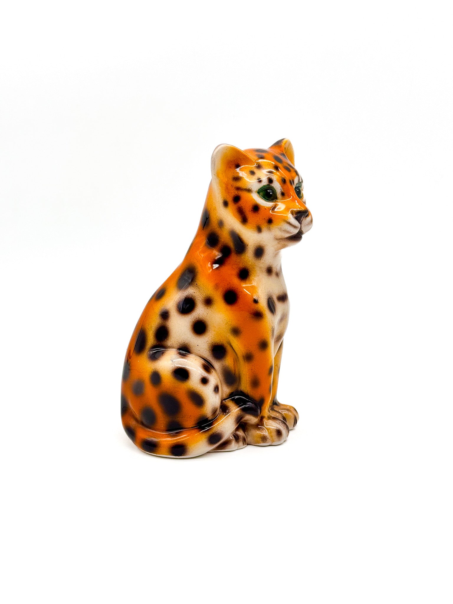 Leopardo de cerámica 16cm - moruecoceramicas