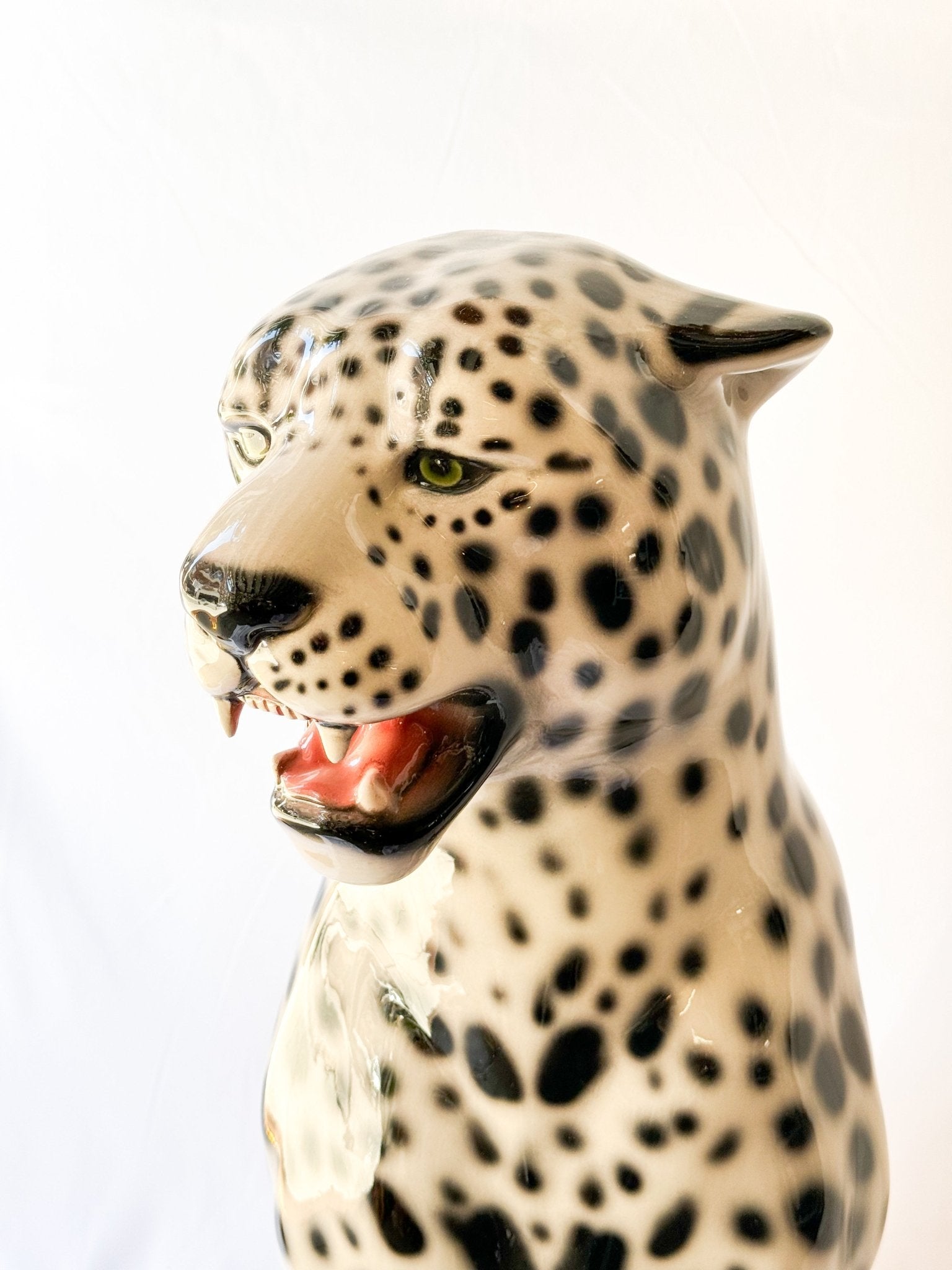 Leopardo de las nieves (71cm) - moruecoceramicas