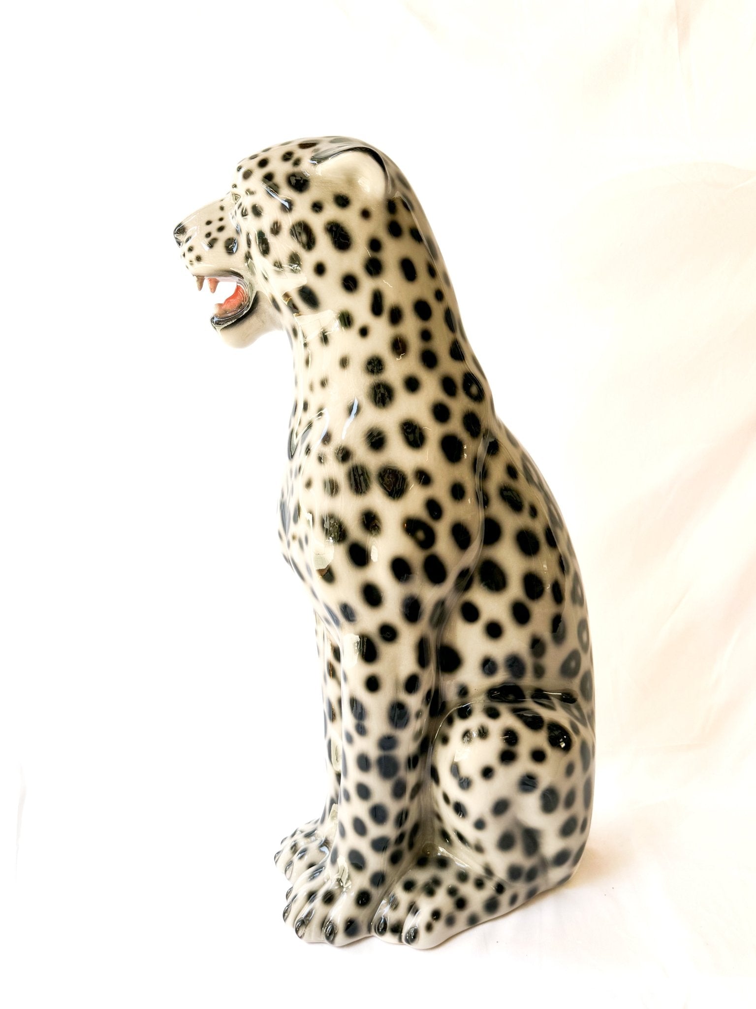 Leopardo de las nieves (71cm) - moruecoceramicas