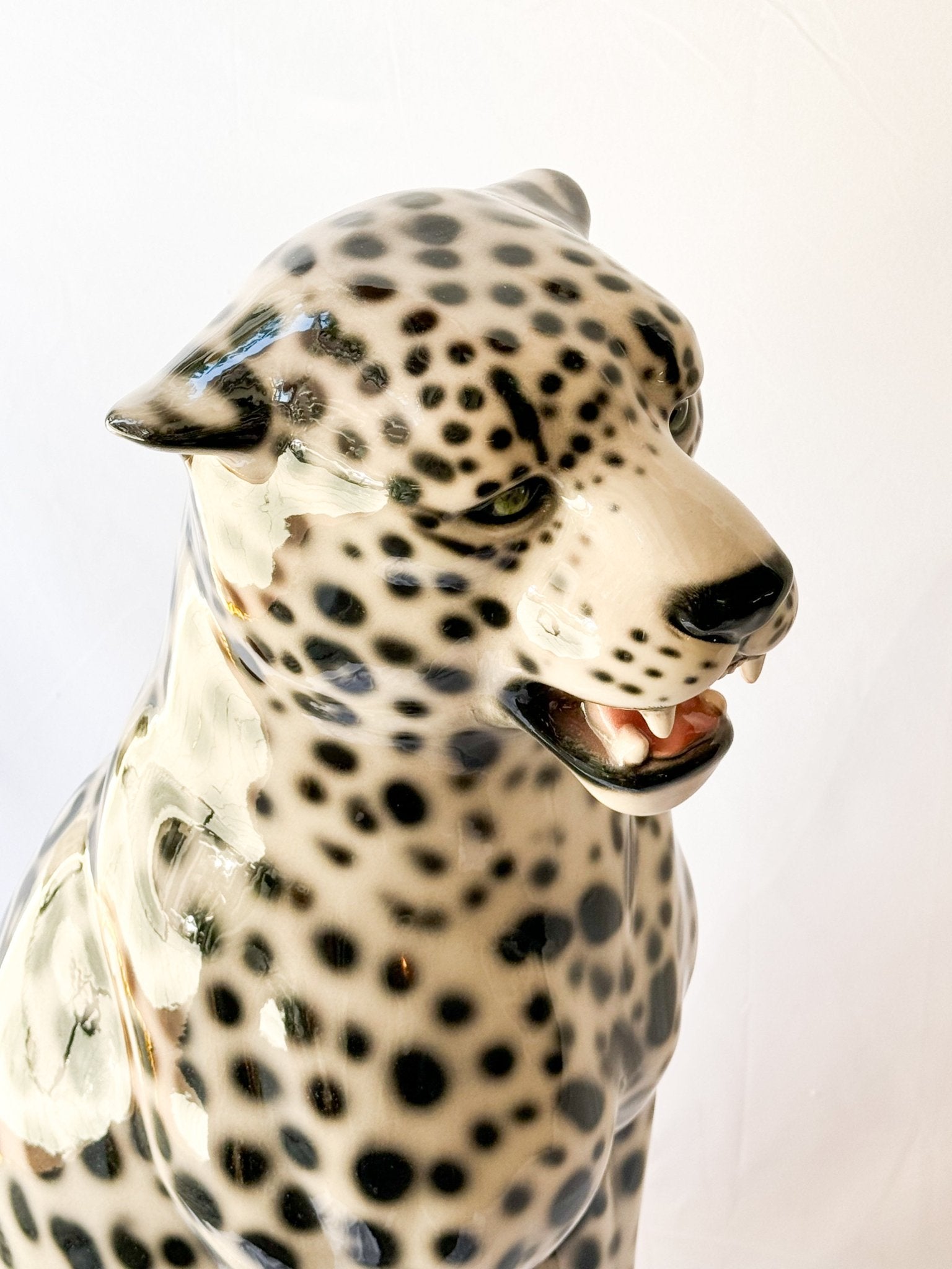 Leopardo de las nieves (71cm) - moruecoceramicas