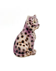 Leopardo Morado de cerámica 16cm - moruecoceramicas