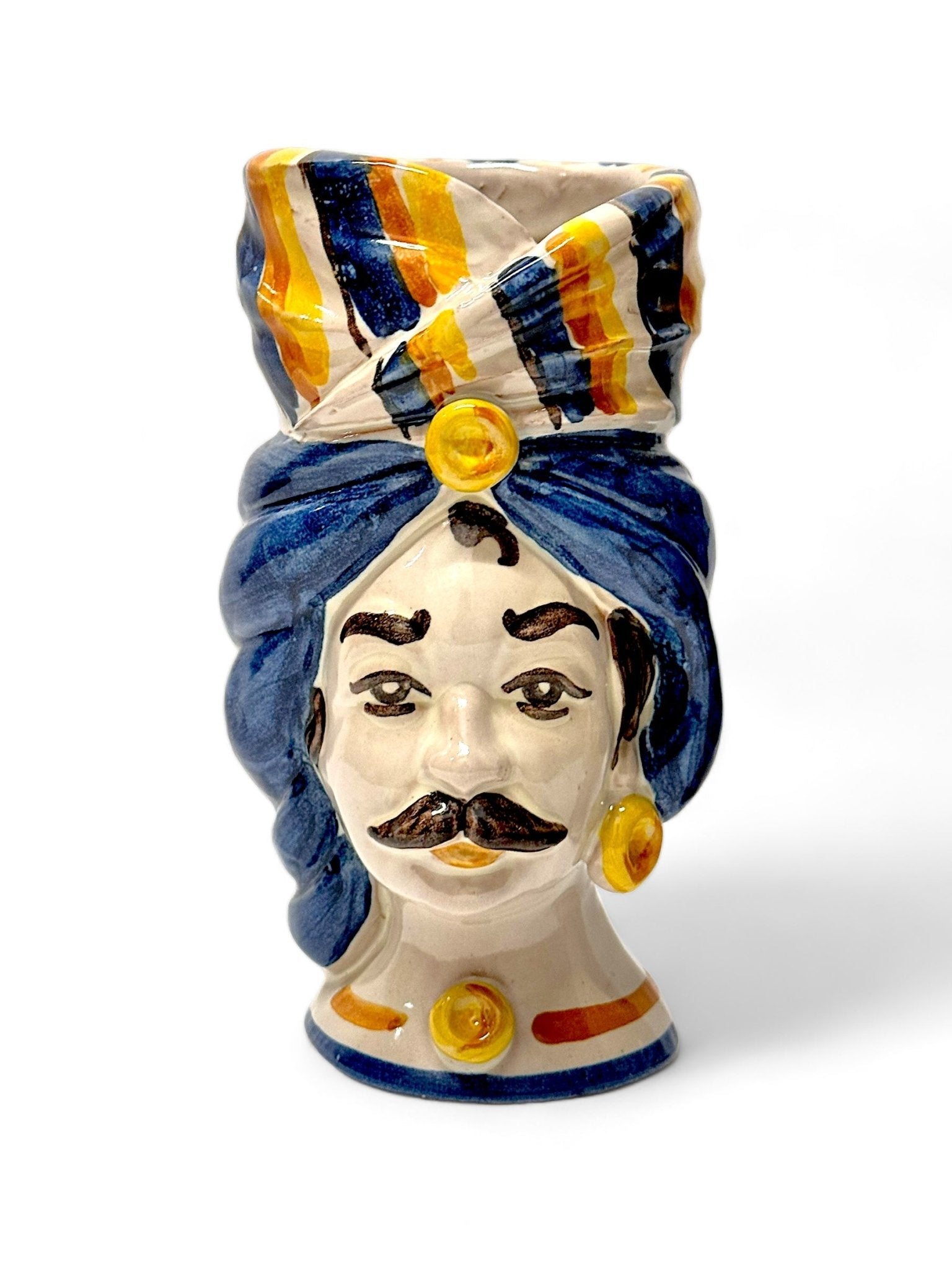 Pareja de Cabezas - Florero Sicilianas D01 - moruecoceramicas