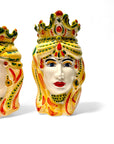 Pareja de cabezas Sicilia 28cm - moruecoceramicas