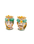 Pareja de Cabezas Sicilianas 10cm - 014 - moruecoceramicas