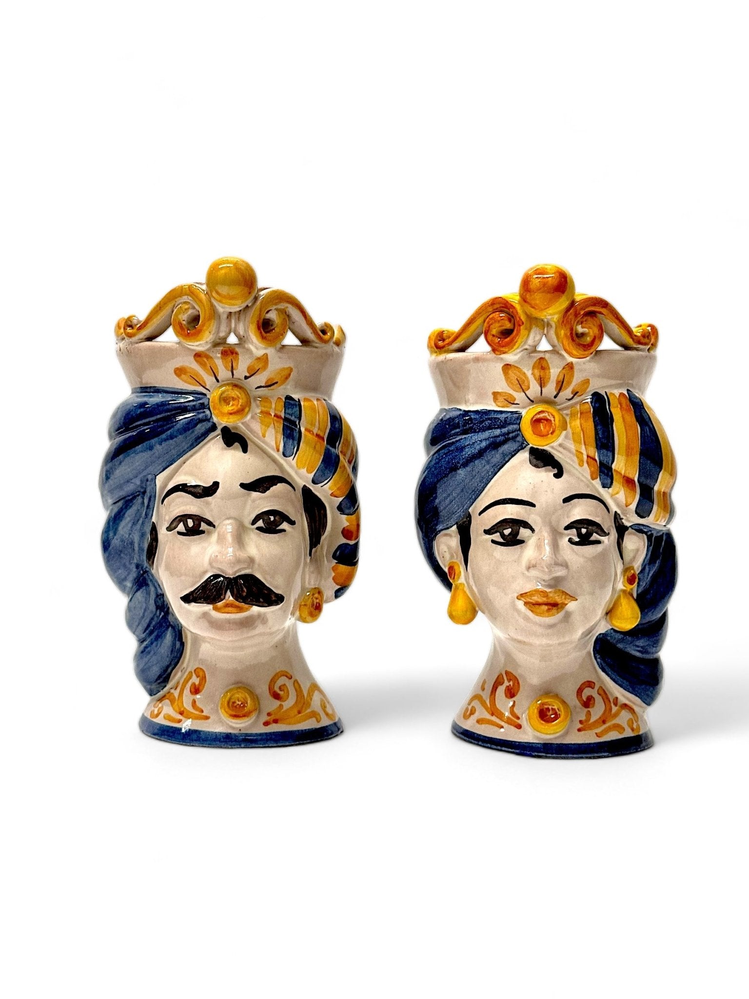 Pareja de Cabezas Sicilianas D02 - moruecoceramicas
