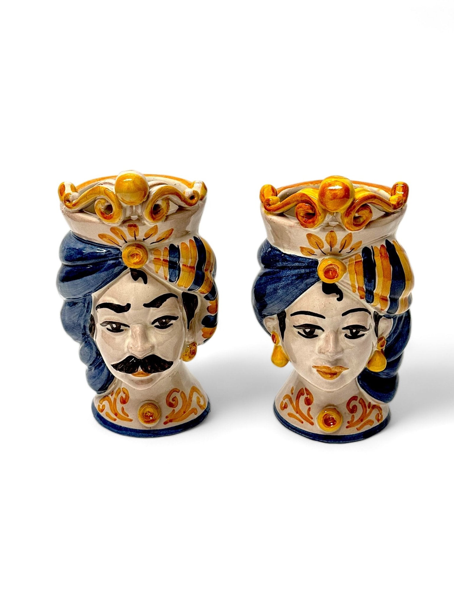 Pareja de Cabezas Sicilianas D02 - moruecoceramicas