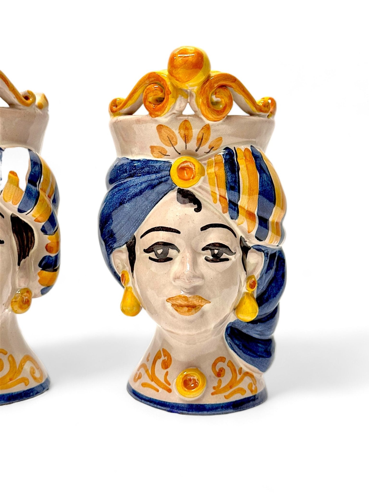 Pareja de Cabezas Sicilianas D02 - moruecoceramicas