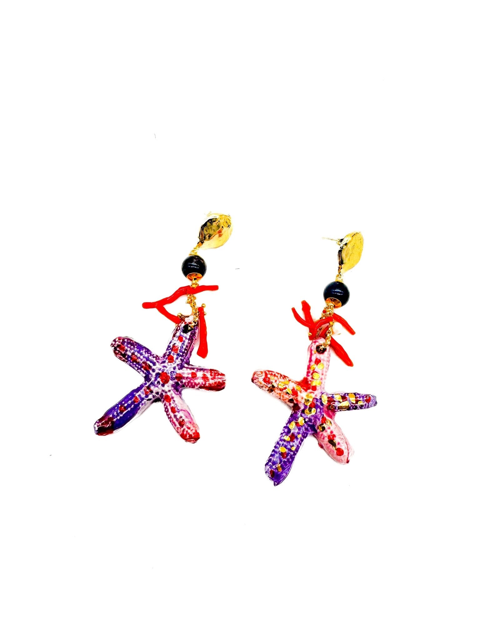 Pendientes Estrella de Mar - moruecoceramicas