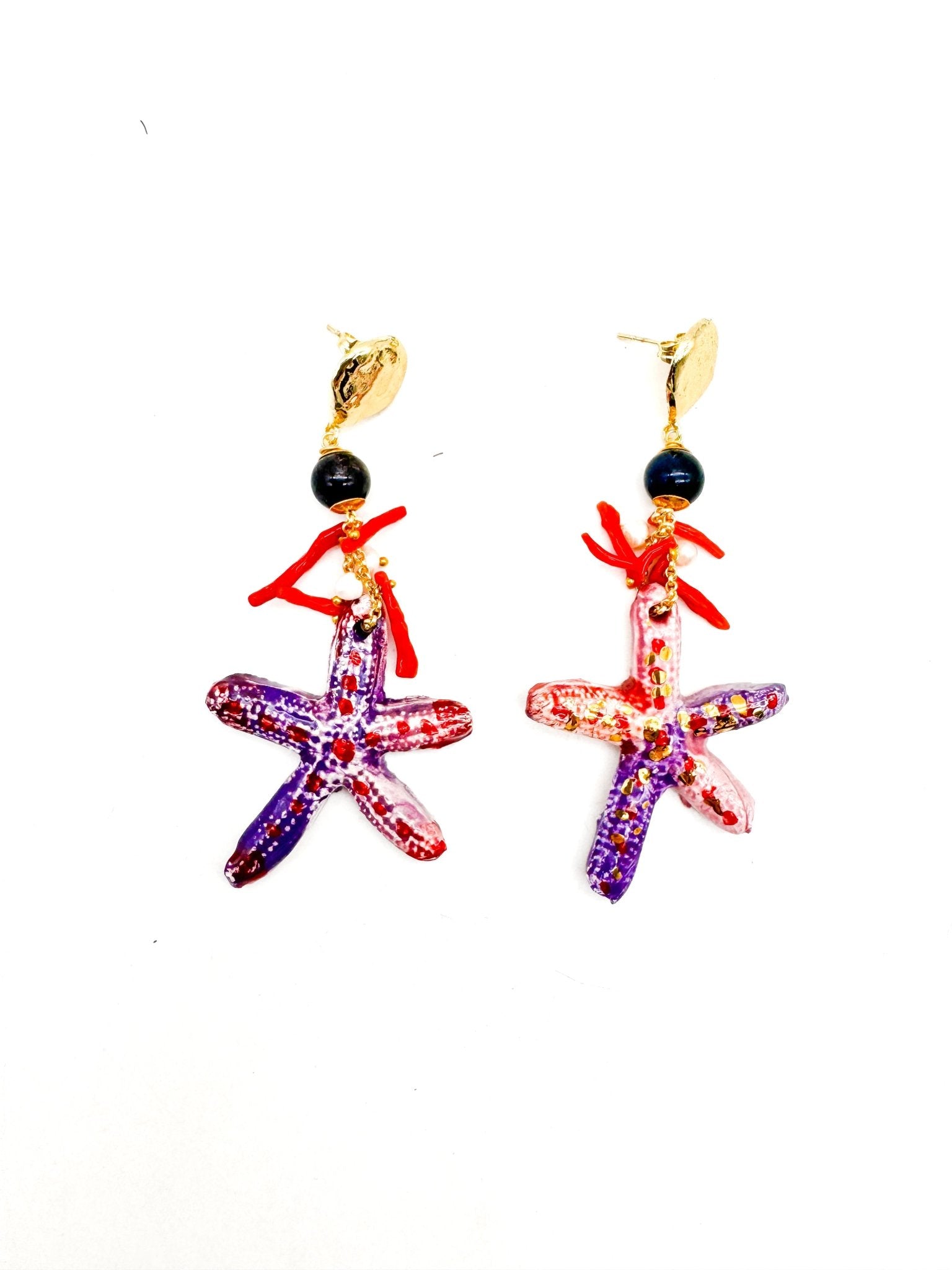 Pendientes Estrella de Mar - moruecoceramicas