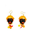 Pendientes Reyes Turbante Amarillo - moruecoceramicas