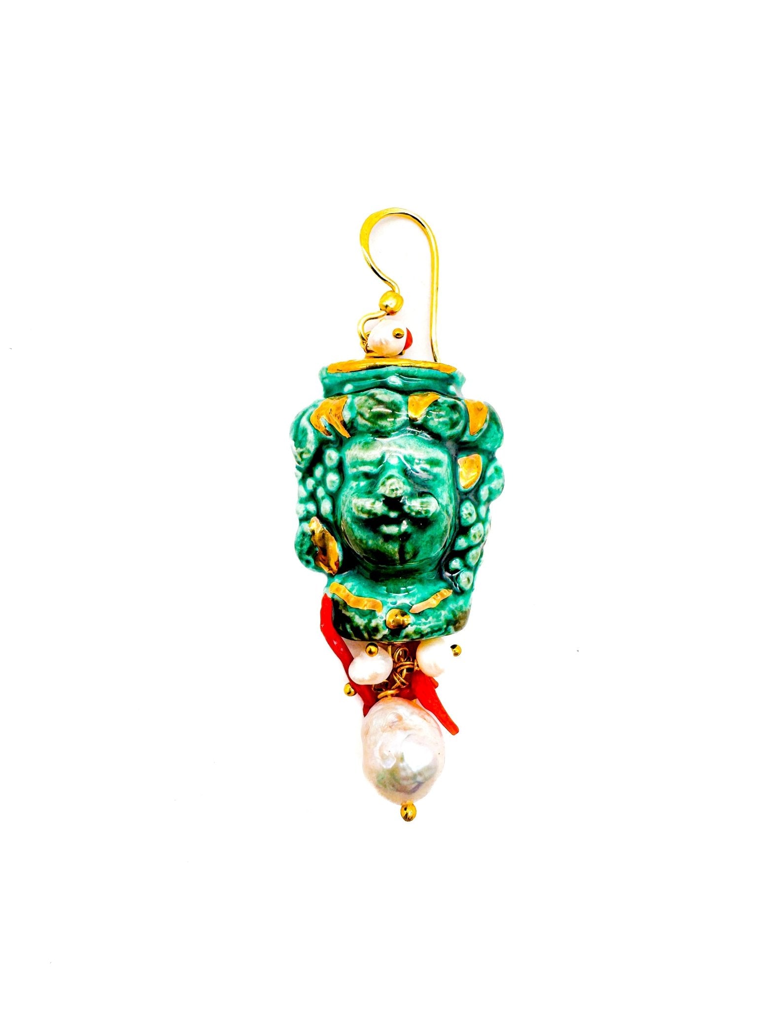 Pendientes Reyes Verdes - moruecoceramicas