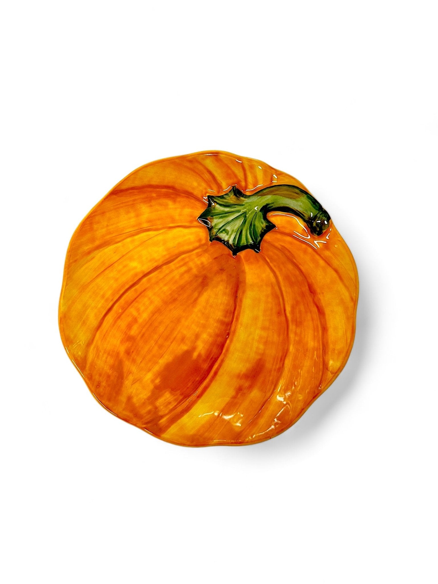 Plato calabaza 21cm - moruecoceramicas