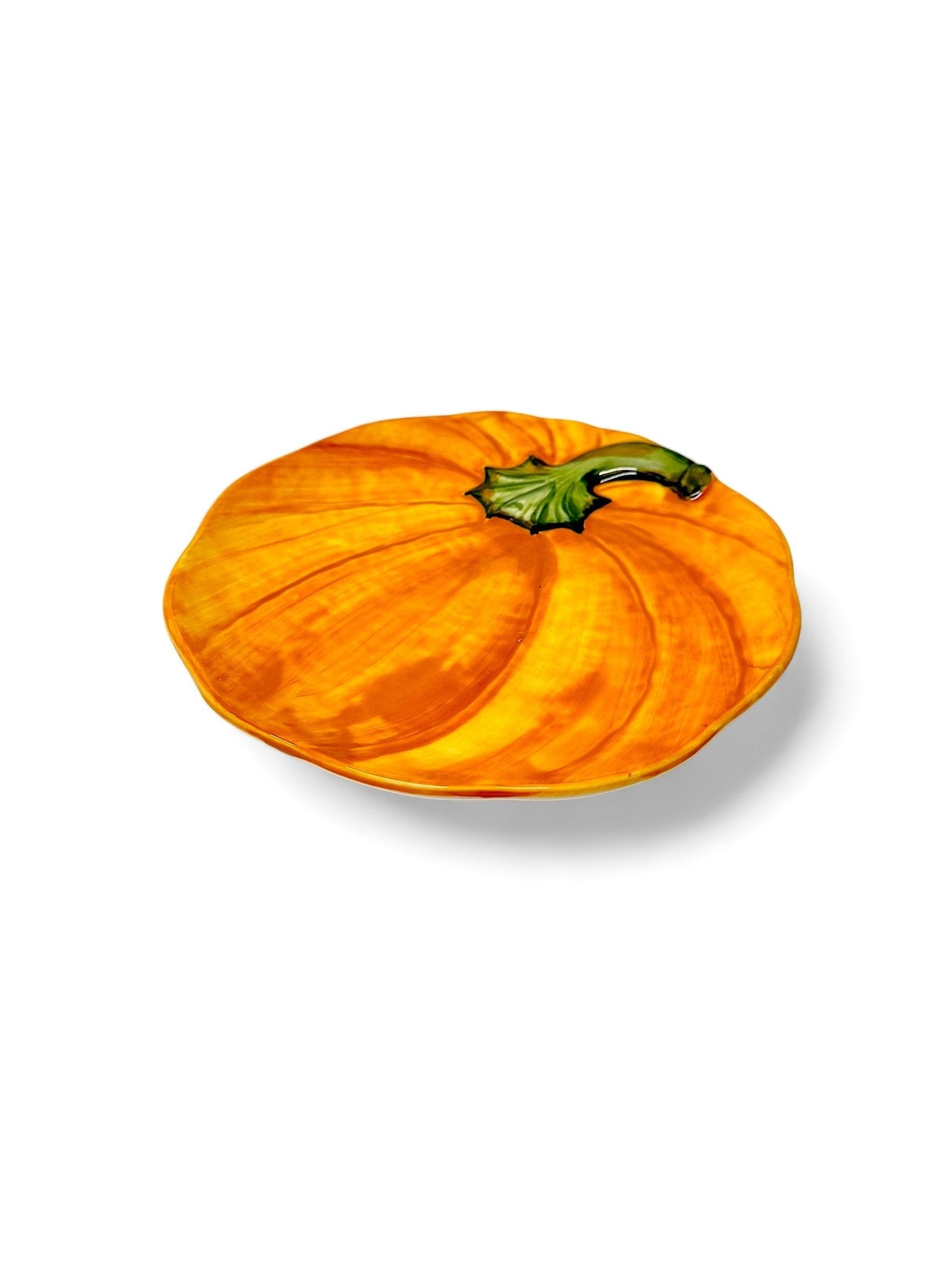 Plato calabaza 21cm - moruecoceramicas