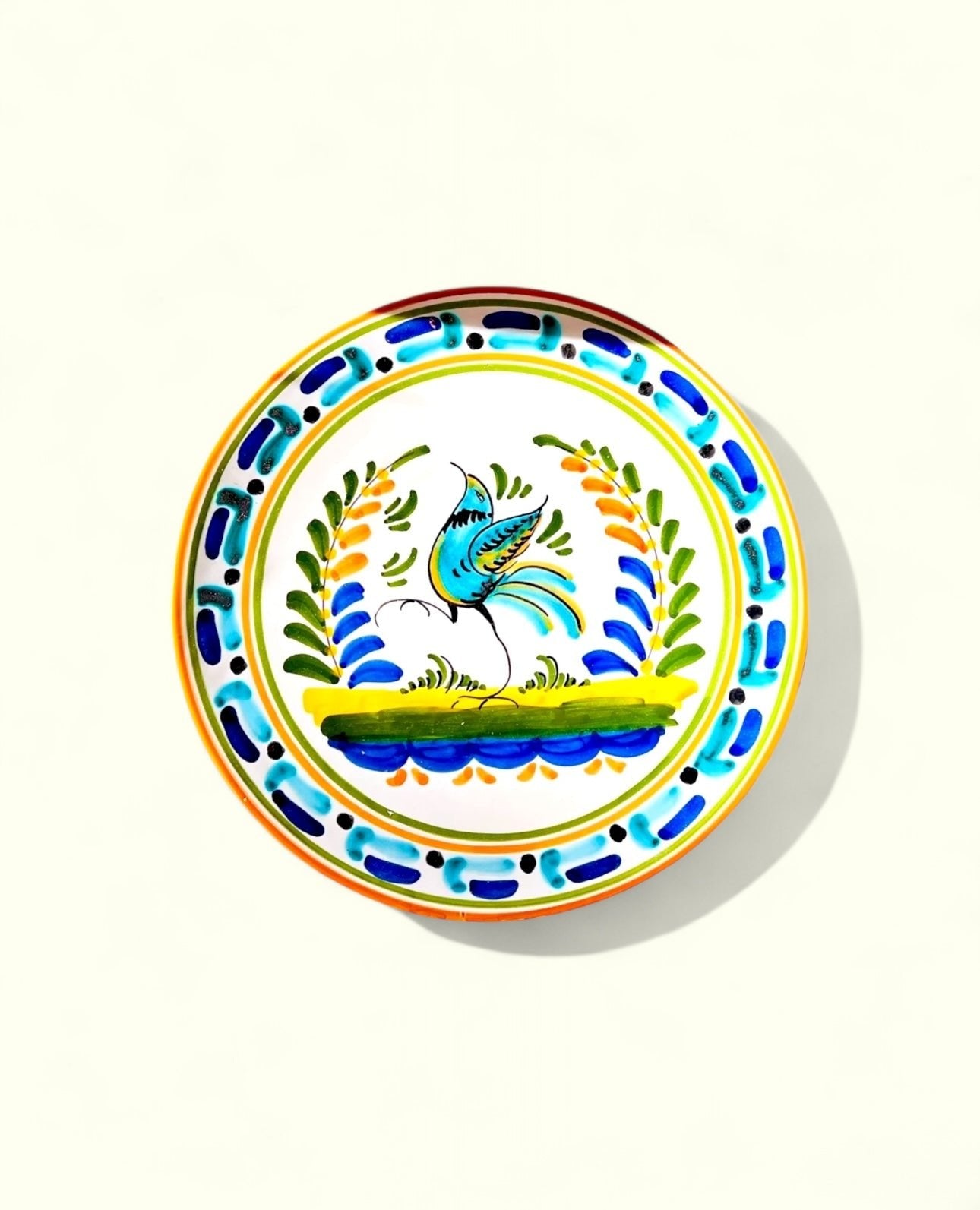 Plato "El jardín azul" - moruecoceramicas