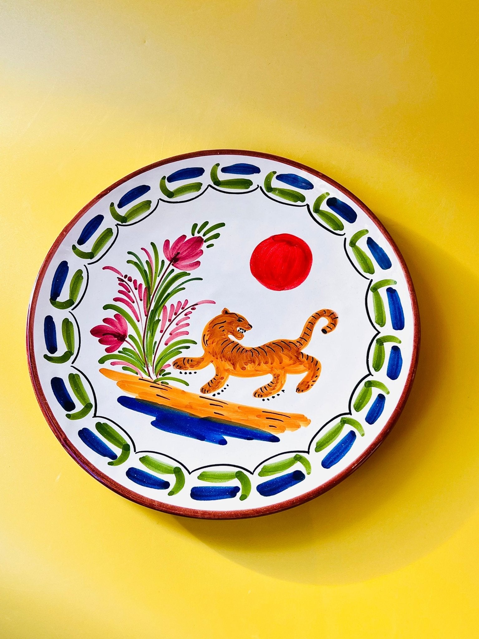 Plato "El Tigre" - moruecoceramicas